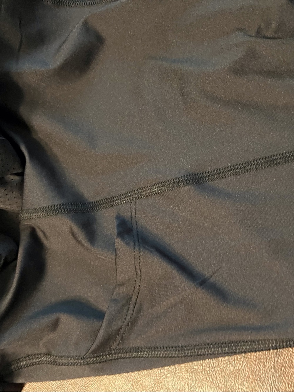Avia Black Tennis  Dress with White Striped Waistband, shorts underneath - Picture 6 of 7